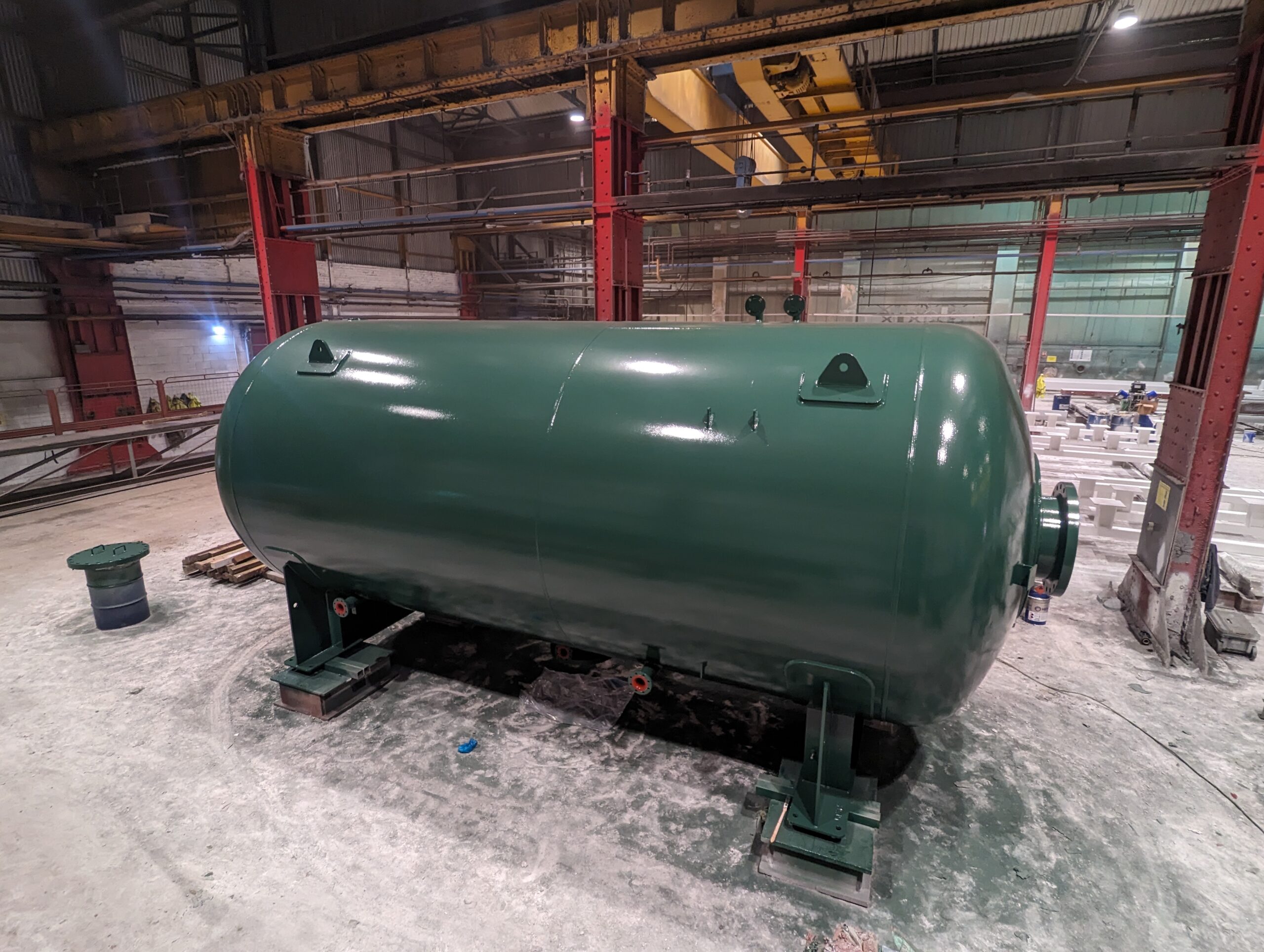 Corrosion protection for water vessel in warehouse - SPC